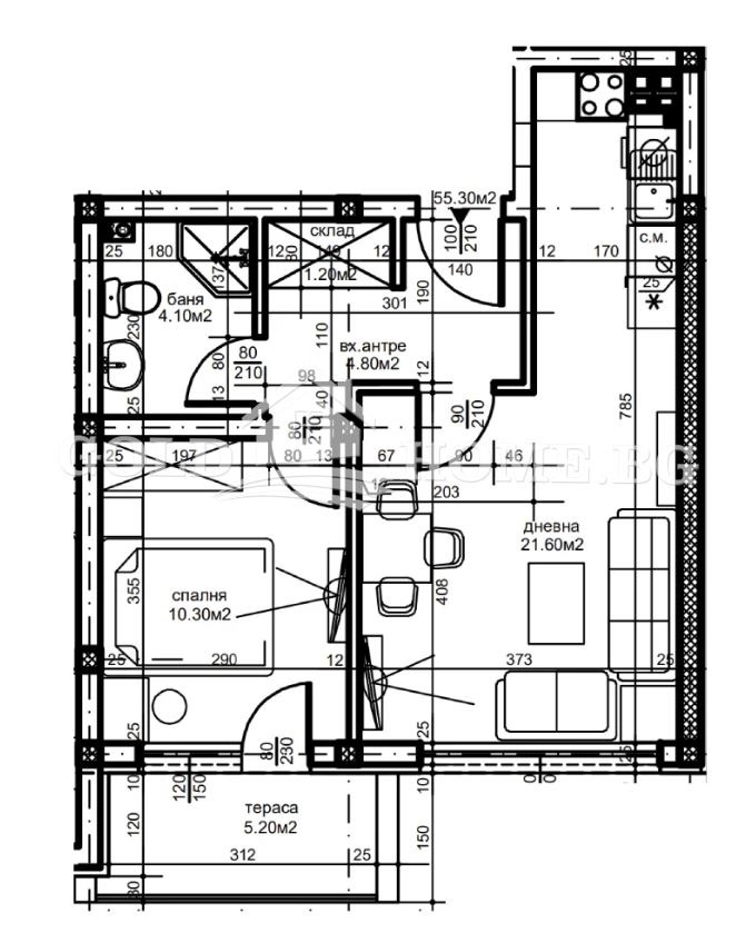 Продава 2-СТАЕН, гр. Пловдив, Остромила, снимка 2 - Апартаменти - 54878557