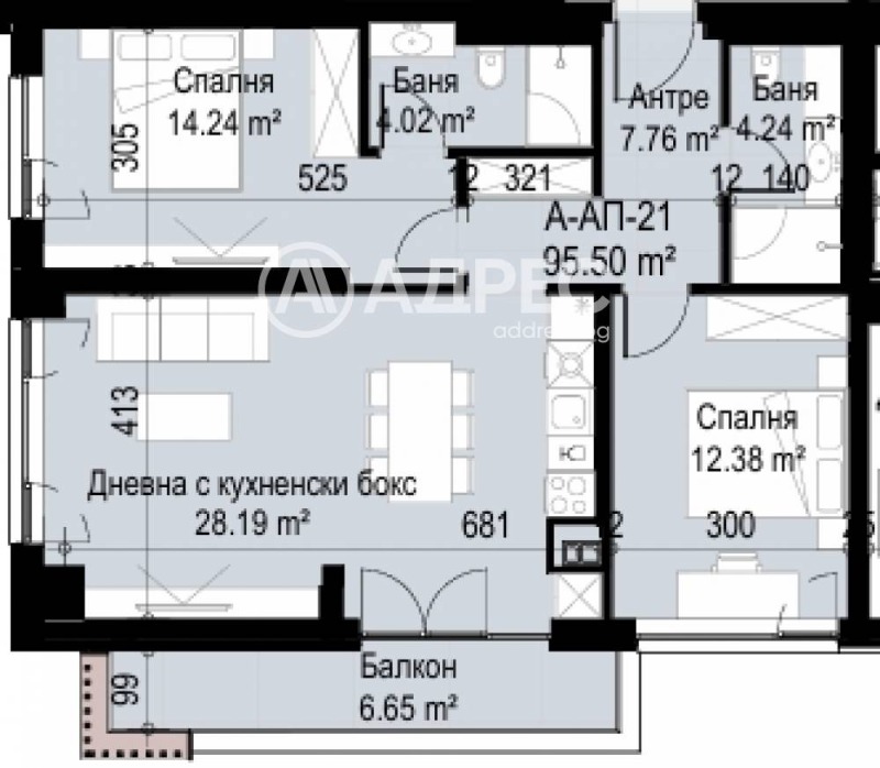 À venda  2 quartos Sofia , Levski V , 114 m² | 73898442 - imagem [4]