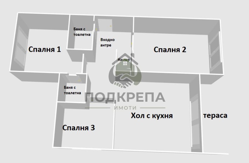 Продава  Многостаен град Пловдив , Кършияка , 118 кв.м | 84559903 - изображение [2]