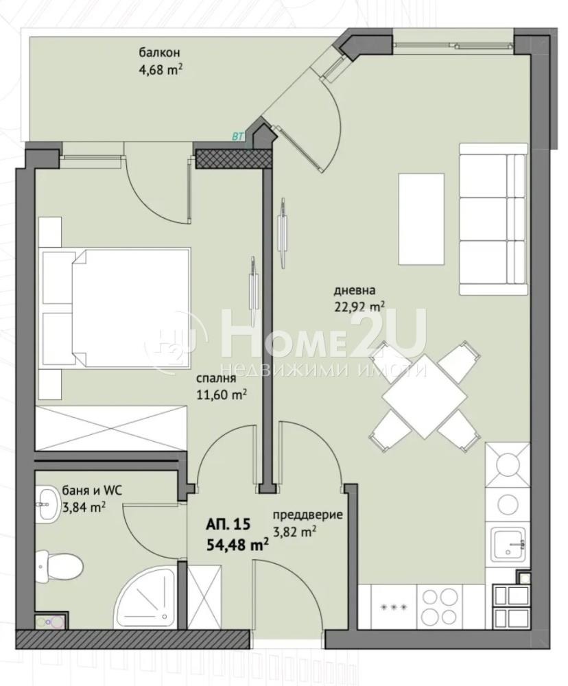 Продава 2-СТАЕН, гр. София, Люлин 9, снимка 2 - Апартаменти - 53658399