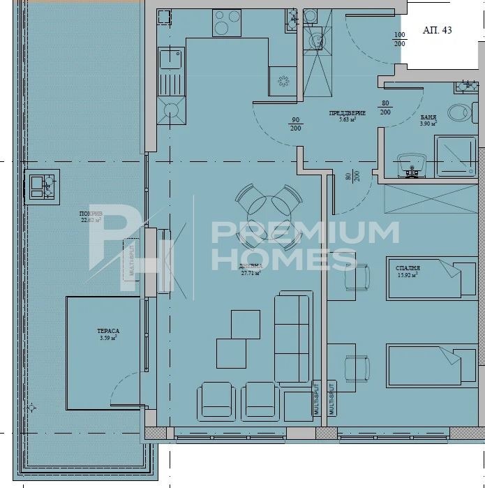 Продава 2-СТАЕН, гр. София, Малинова долина, снимка 7 - Апартаменти - 55746606