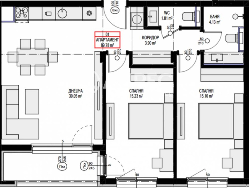 Продава 3-СТАЕН, гр. София, Овча купел 2, снимка 3 - Апартаменти - 52391894