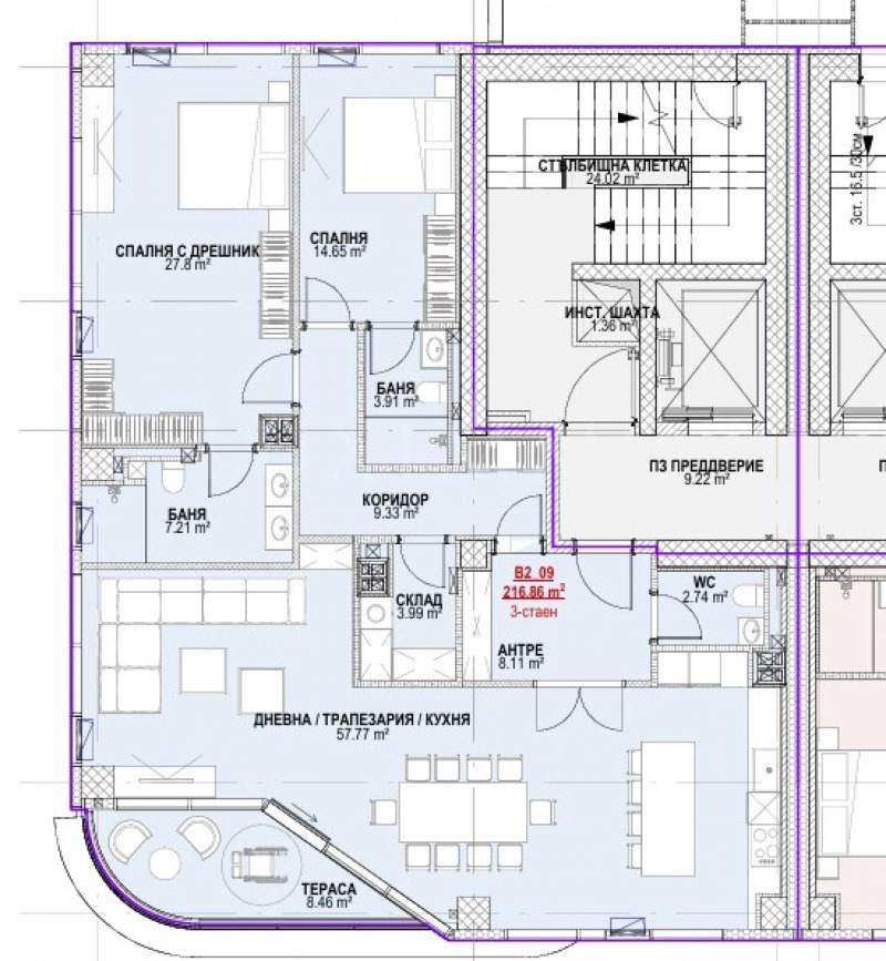 Продава 3-СТАЕН, гр. София, Дианабад, снимка 2 - Апартаменти - 53107256