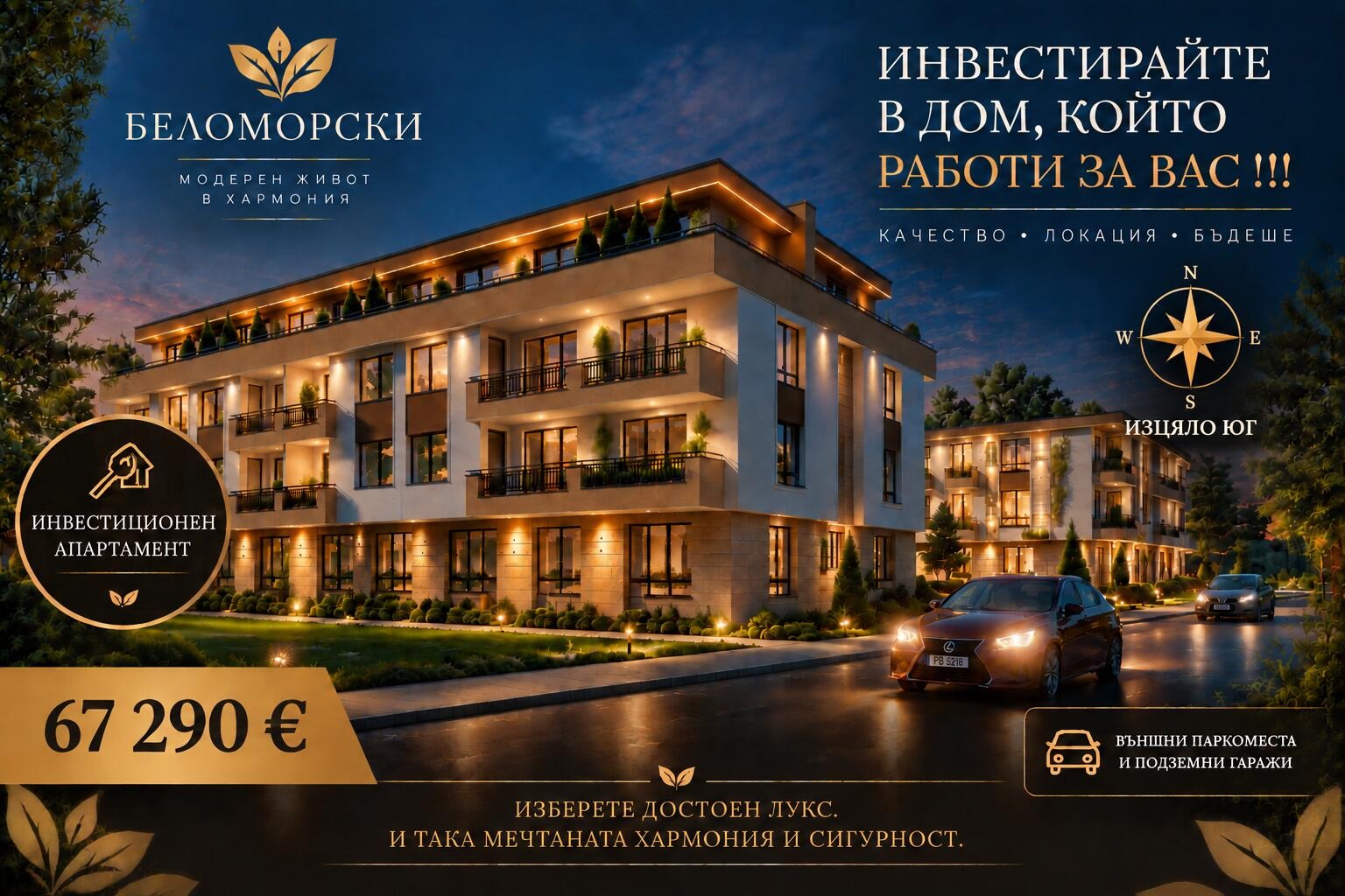 Продава  2-стаен град Пловдив , Беломорски , 60 кв.м | 73125046