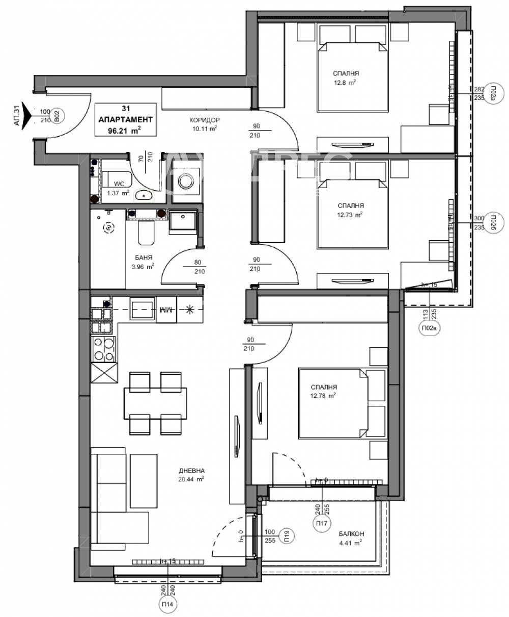 Продава МНОГОСТАЕН, гр. София, Обеля 2, снимка 4 - Апартаменти - 54408579