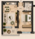 Продава  2-стаен град Пловдив , Беломорски , 60 кв.м | 73125046 - изображение [2]