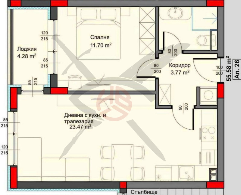 Продава 2-СТАЕН в град Варна, Аспарухово - 63 кв.м / 113 000 € » 221 008.79 лв., ЕКС НВД ООД