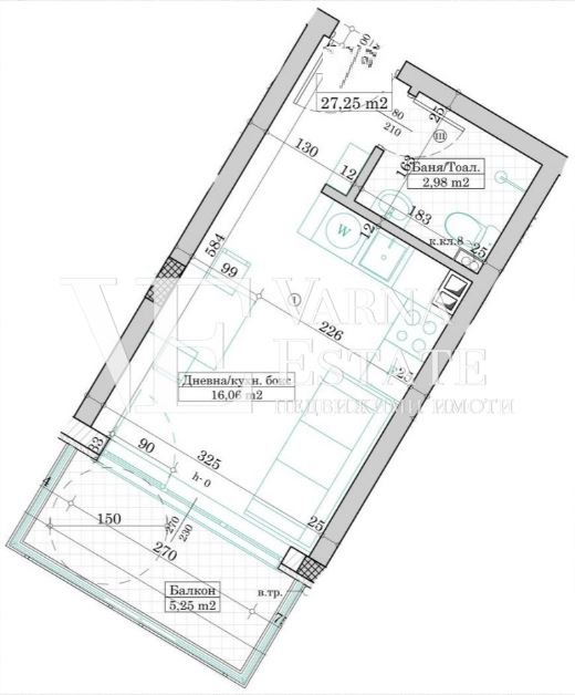 Na sprzedaż  Studio Warna , Winica , 30 mkw | 12301405 - obraz [5]