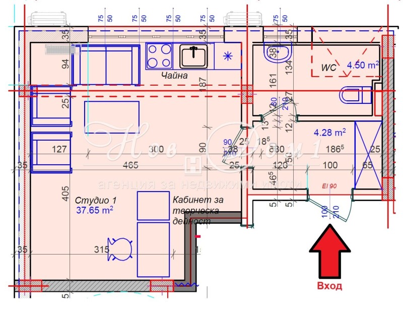 En venta  Estudio Sofia , Gorna banya , 45 metros cuadrados | 81223601 - imagen [3]