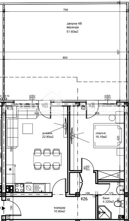 Zu verkaufen  1 Schlafzimmer Plowdiw , Belomorski , 67 qm | 89252551 - Bild [5]