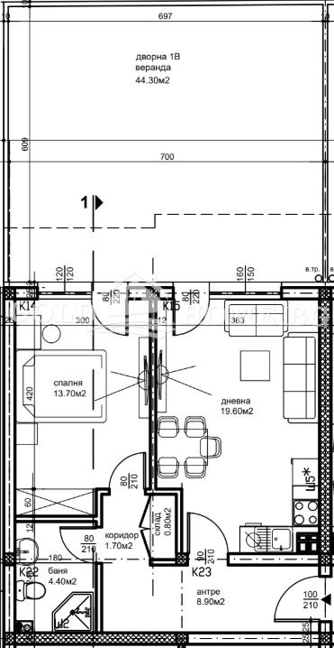 Zu verkaufen  1 Schlafzimmer Plowdiw , Belomorski , 67 qm | 89252551 - Bild [4]