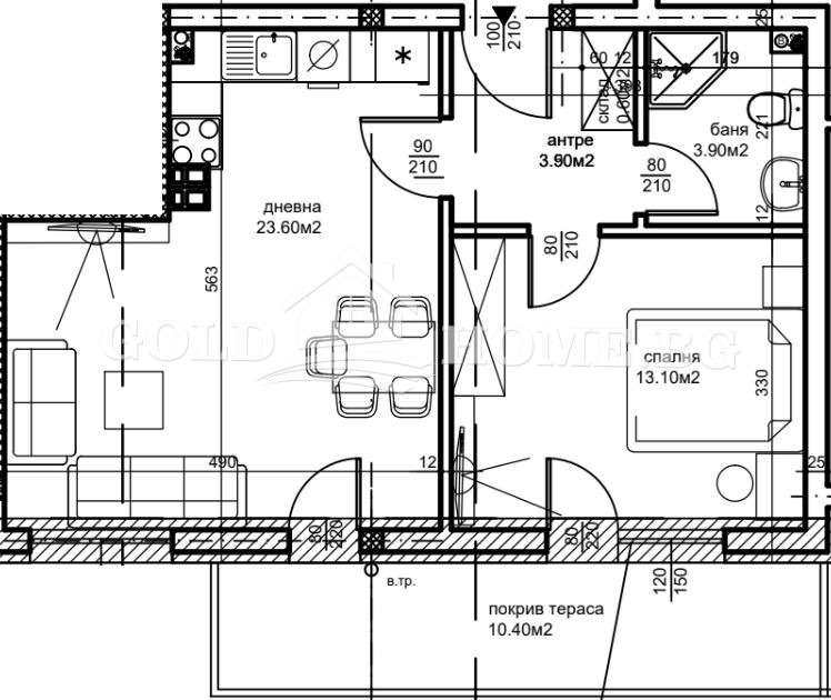 Zu verkaufen  1 Schlafzimmer Plowdiw , Belomorski , 67 qm | 89252551 - Bild [3]