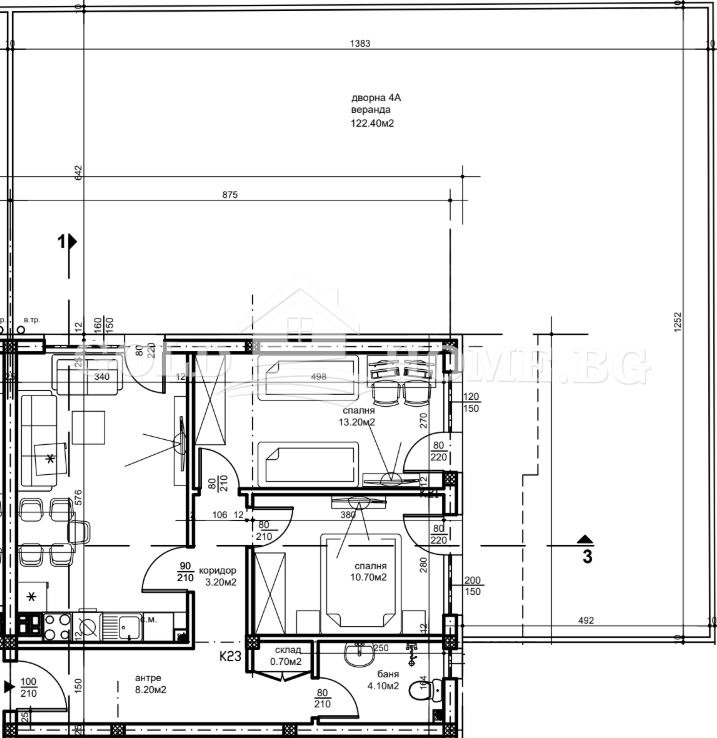 Zu verkaufen  1 Schlafzimmer Plowdiw , Belomorski , 67 qm | 89252551 - Bild [6]