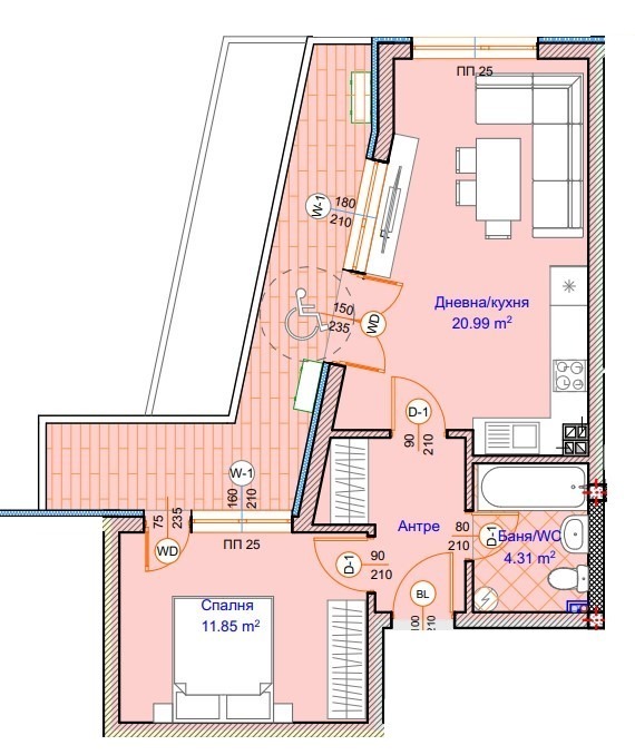 Продава 2-СТАЕН, гр. Варна, Погреби, снимка 2 - Апартаменти - 52904453