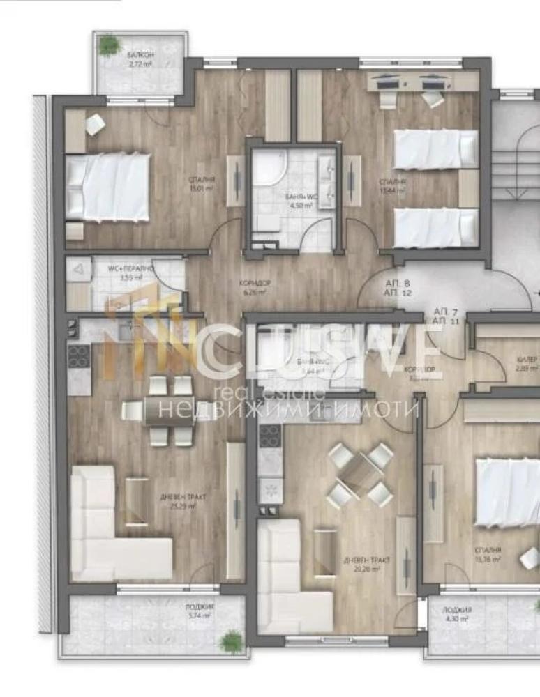 Продава 3-СТАЕН, гр. Варна, Погреби, снимка 13 - Апартаменти - 55310303