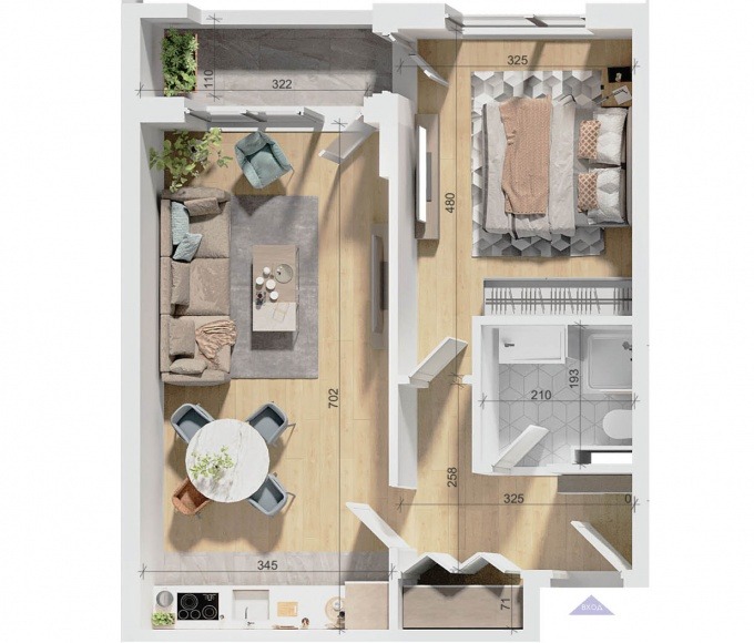 Продава 2-СТАЕН, гр. Пловдив, Тракия, снимка 4 - Апартаменти - 55060354