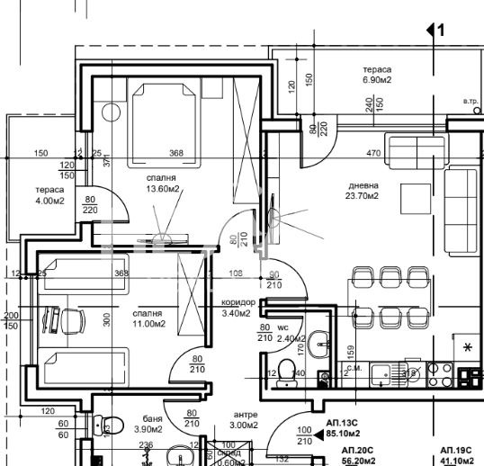In vendita  2 camere da letto Plovdiv , Belomorski , 97 mq | 13579222 - Immagine [3]