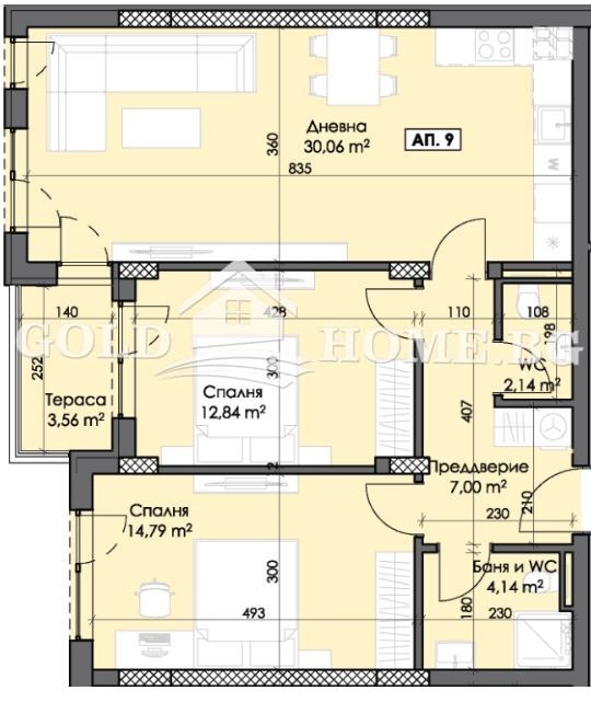 Продава 3-СТАЕН, гр. Пловдив, Тракия, снимка 7 - Апартаменти - 53340893