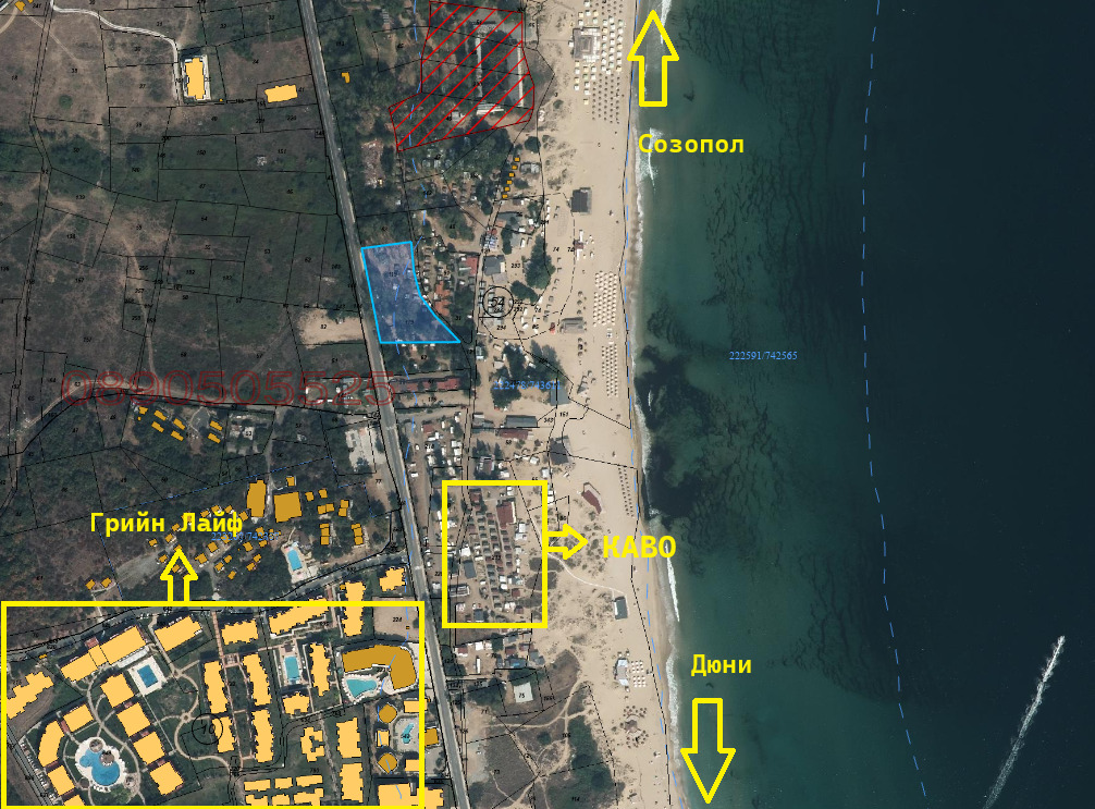 Продава ПАРЦЕЛ, гр. Созопол, област Бургас, снимка 2 - Парцели - 54351037