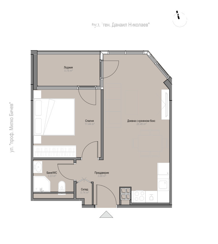 En venta  1 dormitorio Sofia , Oborishte , 64 metros cuadrados | 83770108 - imagen [9]