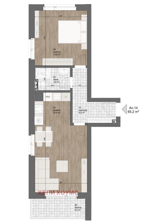 Продава  2-стаен град София , Малинова долина , 73 кв.м | 23291974 - изображение [8]