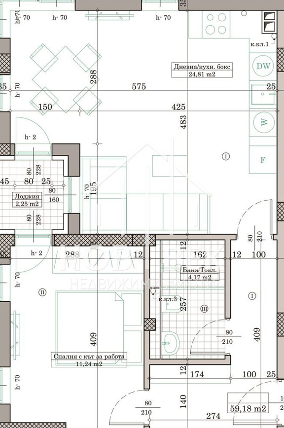 Продается  1 спальня Варна , Кайсиева градина , 67 кв.м | 70318138 - изображение [3]