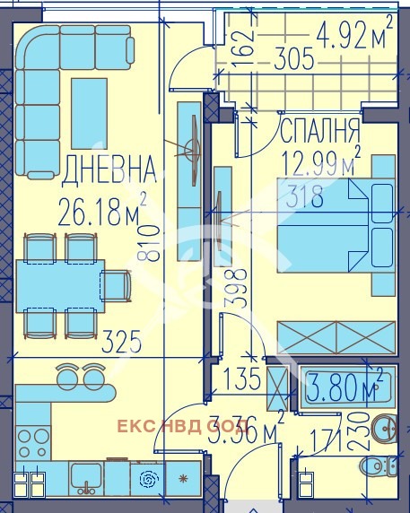 Na sprzedaż  1 sypialnia Plowdiw , Izgrew , 71 mkw | 96441940