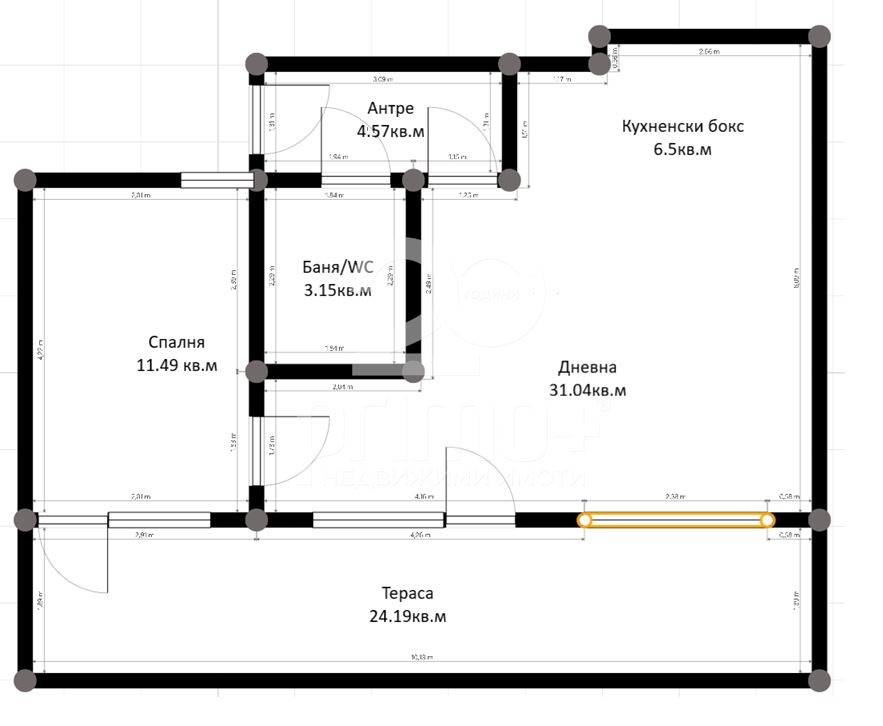 Продава 2-СТАЕН, гр. София, Света Троица, снимка 12 - Апартаменти - 55061560
