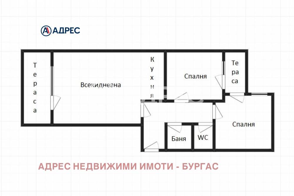 Продава 3-СТАЕН, гр. Бургас, област Бургас