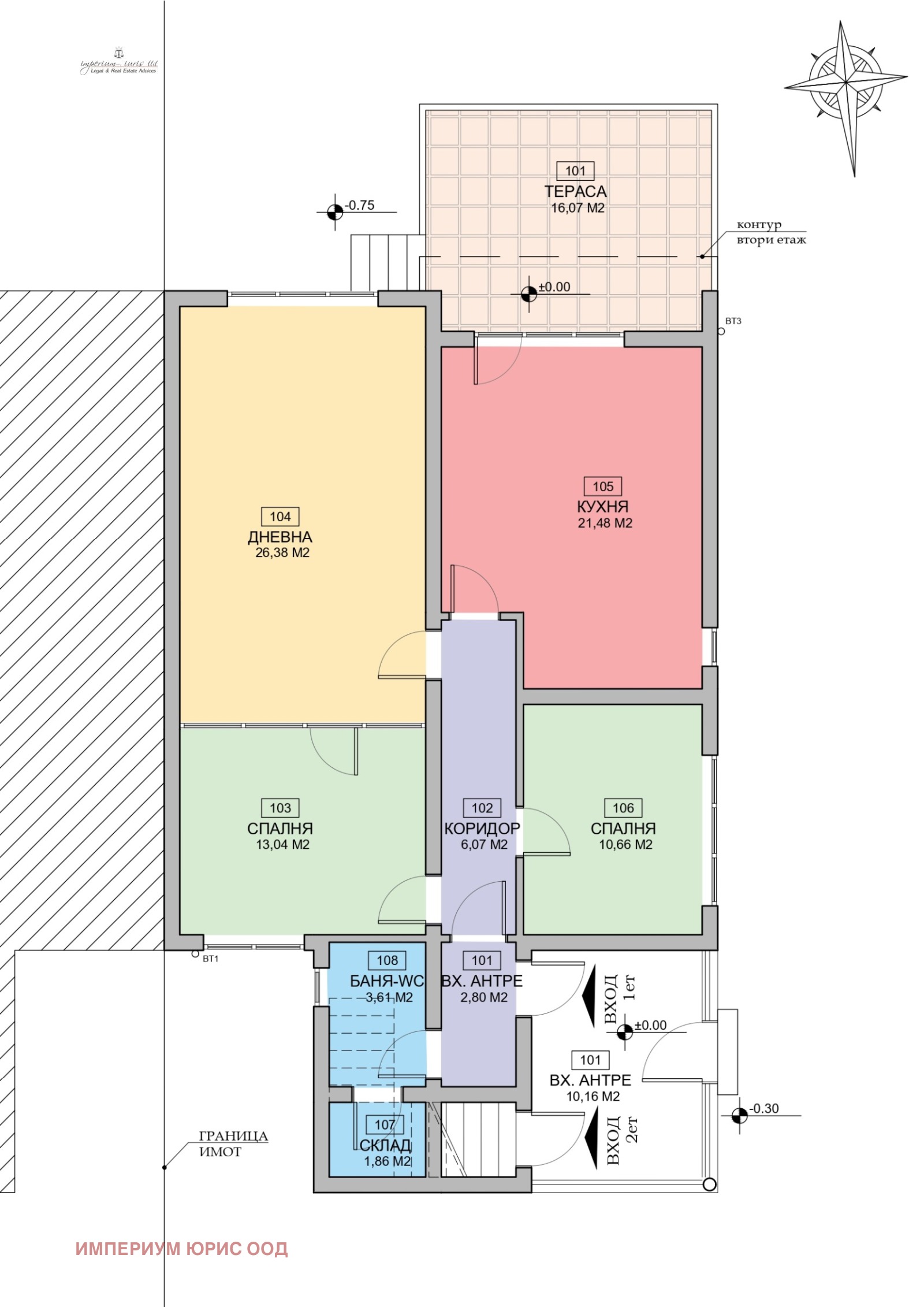 Продава ЕТАЖ ОТ КЪЩА, гр. Елин Пелин, област София област, снимка 2 - Етаж от къща - 54191400