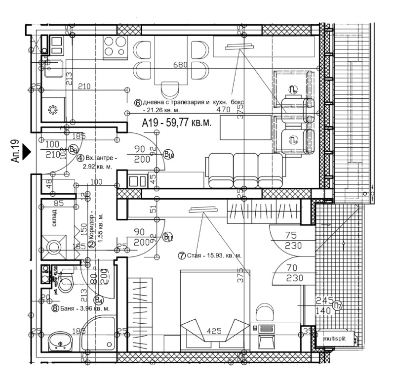 Myytävänä  1 makuuhuone Sofia , Levski , 71 neliömetriä | 93527375 - kuva [2]