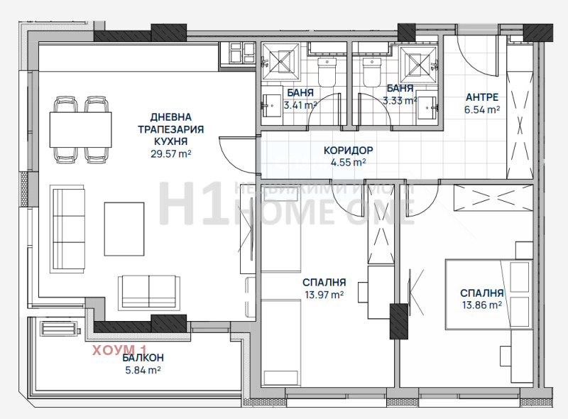 Продава 3-СТАЕН, гр. София, Люлин 2, снимка 1 - Aпартаменти - 49064757