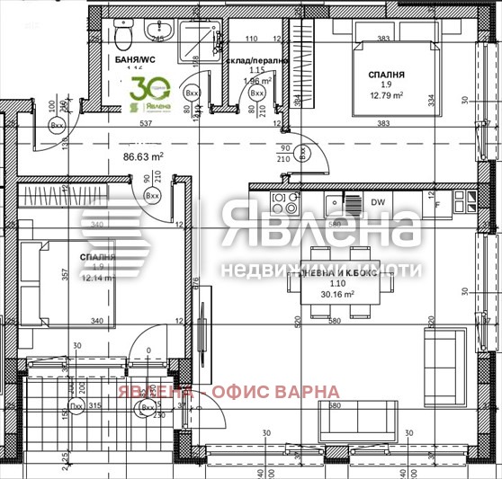 For Sale  2 bedroom Varna , m-t Pchelina , 97 sq.m | 89342937 - image [3]