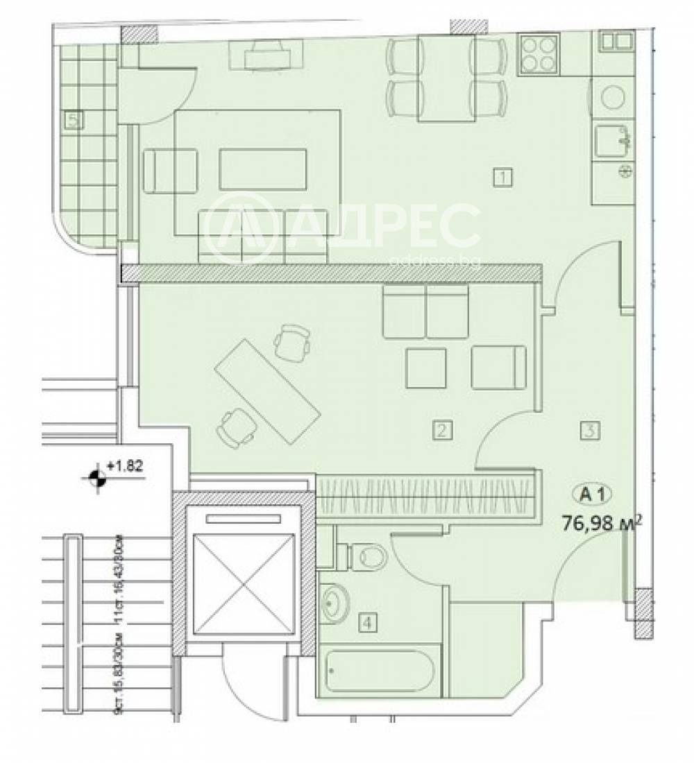 Продава 2-СТАЕН, гр. София, Център, снимка 4 - Апартаменти - 54065750