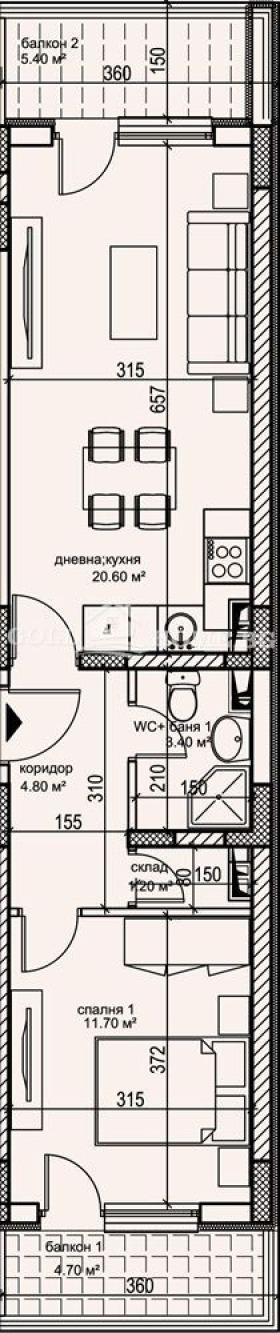 Продава 2-СТАЕН, гр. Пловдив, Кършияка, снимка 9 - Апартаменти - 55952357