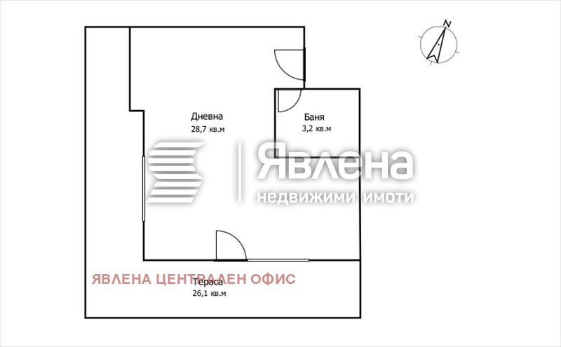 Продава 1-СТАЕН, гр. София, Малинова долина, снимка 4 - Апартаменти - 53265434
