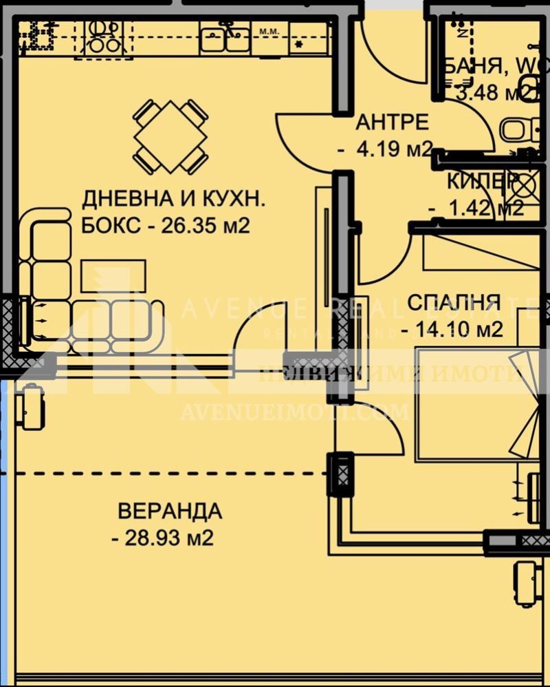 Na prodej  1 ložnice Plovdiv , Ostromila , 67 m2 | 26659565 - obraz [2]