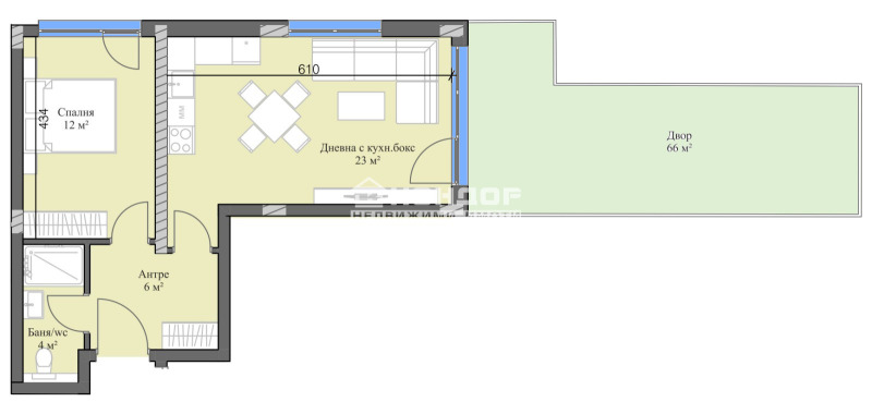 En venta  1 dormitorio Plovdiv , Karshiyaka , 132 metros cuadrados | 44849260 - imagen [4]