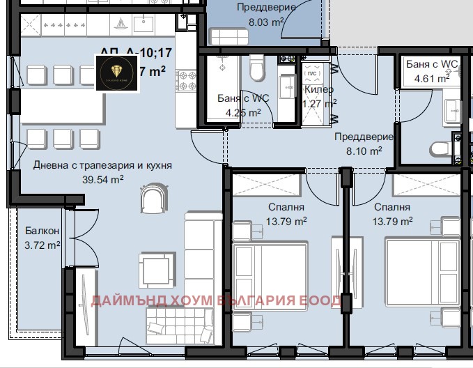 Zu verkaufen  2 Schlafzimmer Plowdiw , Hristo Smirnenski , 128 qm | 62808021 - Bild [2]