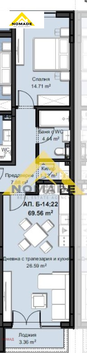 Satılık  1 yatak odası Plovdiv , Hristo Smirnenski , 88 metrekare | 39872806 - görüntü [5]