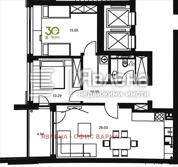 Продава 3-СТАЕН, гр. Варна, Бриз, снимка 13 - Апартаменти - 55548192