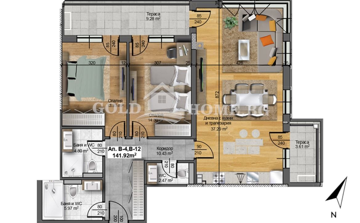 Продава 3-СТАЕН, гр. Пловдив, Христо Смирненски, снимка 16 - Апартаменти - 55232628