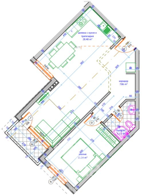 In vendita  1 camera da letto Varna , Vinitsa , 69 mq | 29541239 - Immagine [6]