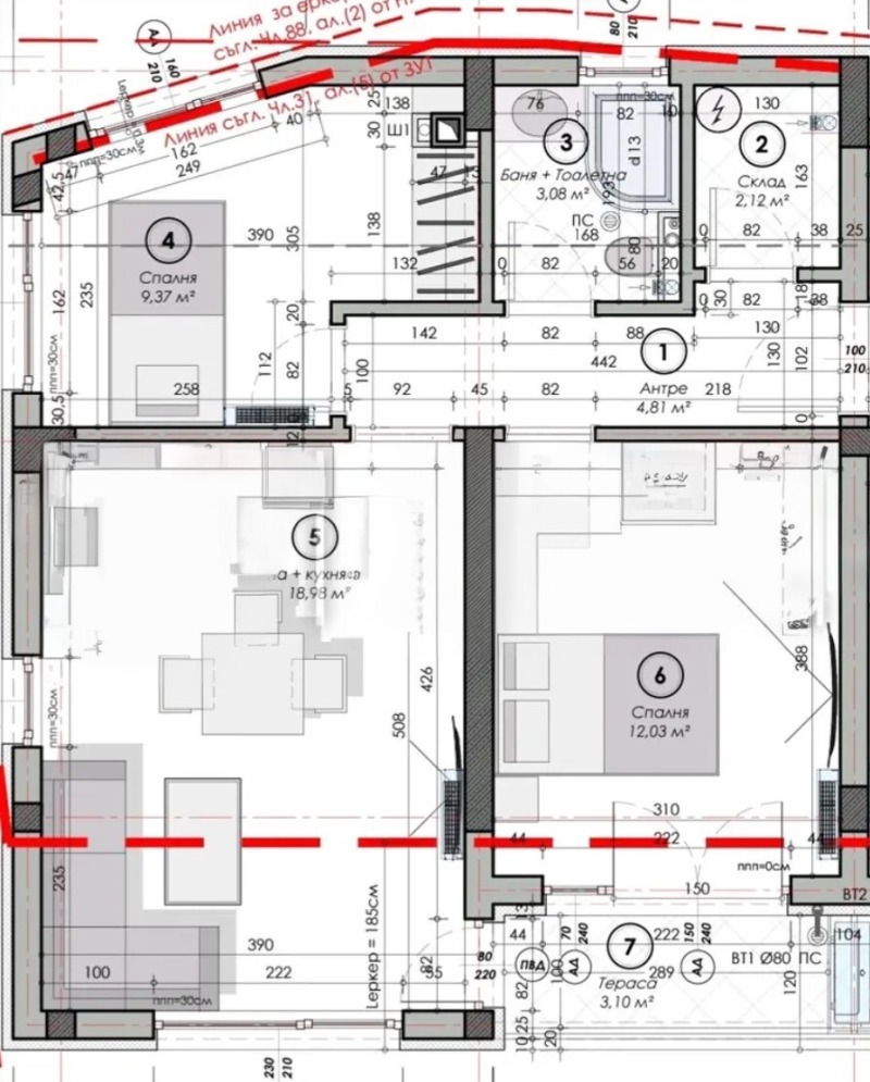 Продава 3-СТАЕН, гр. Варна, Виница, снимка 3 - Апартаменти - 52845345
