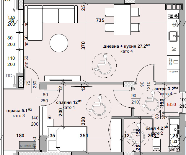 En venta  1 dormitorio Stara Zagora , Samara 3 , 66 metros cuadrados | 94981694 - imagen [2]