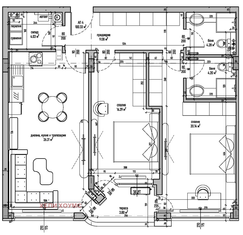 Продава 3-СТАЕН, гр. София, Малинова долина, снимка 2 - Aпартаменти - 47521663