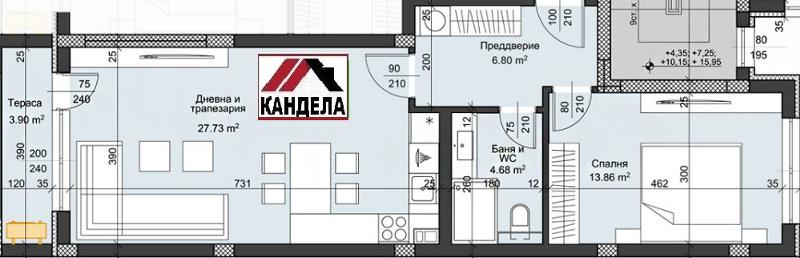 En venta  1 dormitorio Plovdiv , Jristo Smirnenski , 84 metros cuadrados | 48394445 - imagen [2]