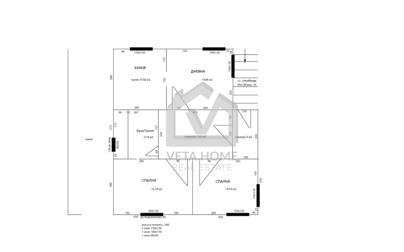 Продаја  Кућа регион Варна , Бјала , 186 м2 | 80324715 - слика [16]