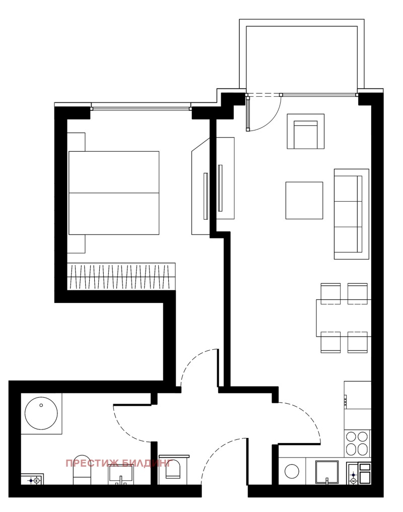 Продава 2-СТАЕН, гр. София, Малинова долина, снимка 5 - Aпартаменти - 47423352