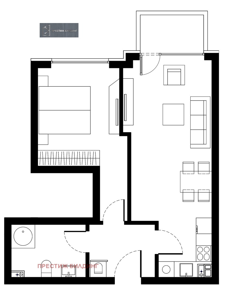 Продава 2-СТАЕН, гр. София, Малинова долина, снимка 5 - Aпартаменти - 47423352